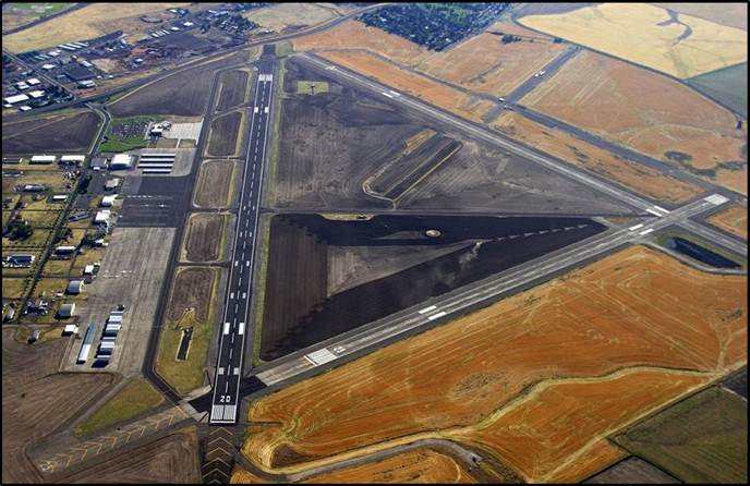 Aerial of Runways